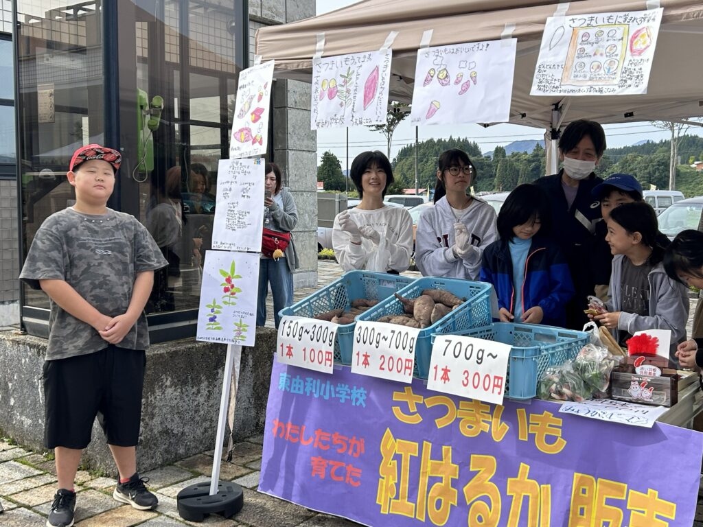 さつまいも販売（10／4） ｜ 由利本荘市立東由利小学校