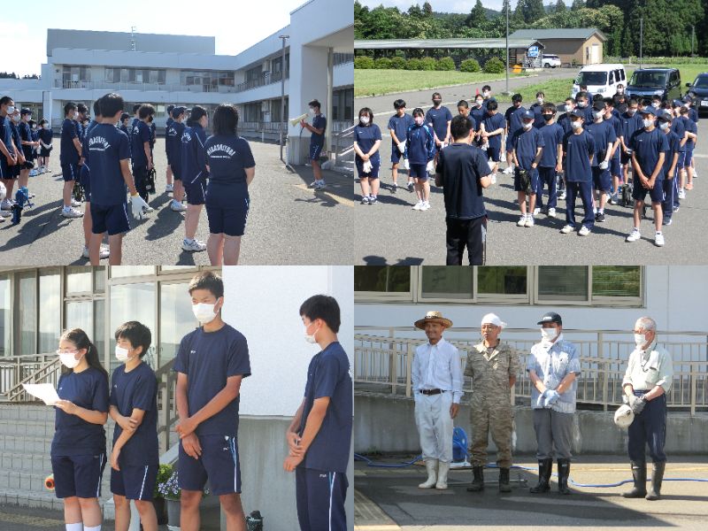 写真：花いっぱい「学校花壇」整備活動の様子1