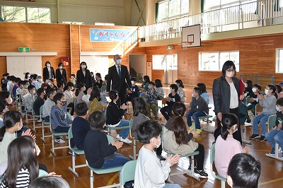 写真：新任式の様子